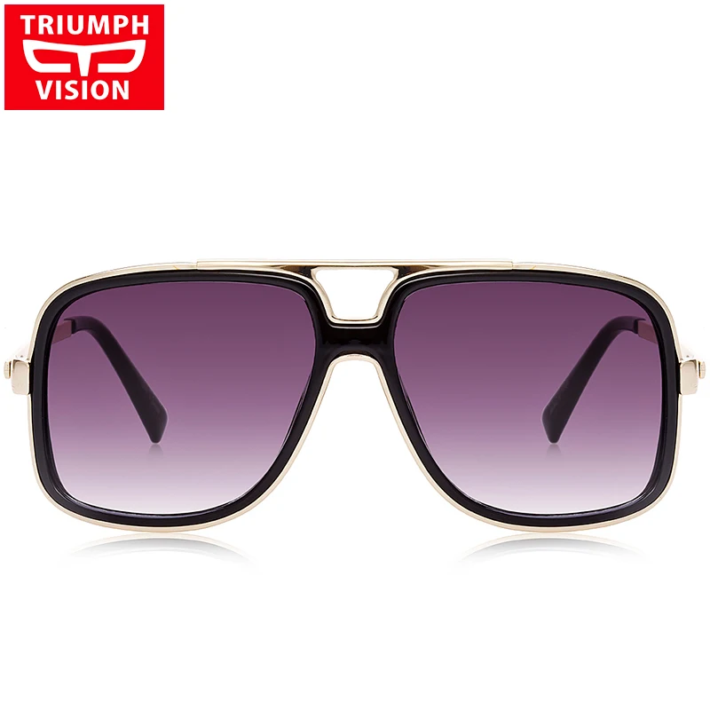 Мужские солнцезащитные очки с градиентом UV400 TRIUMPH VISION Роскошные Металлические в