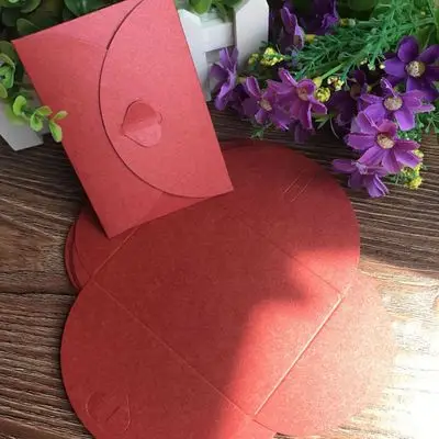 (10 шт.) Мини конверты Kraft с пряжкой Love