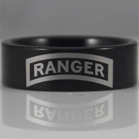 ygk ygk jewelry 8mm black pipe army ranger design new mens tungsten comfort fit ring