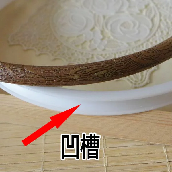 Деревянная цветная пластиковая рамка кольцо с вышивкой круглая петля для фото 1