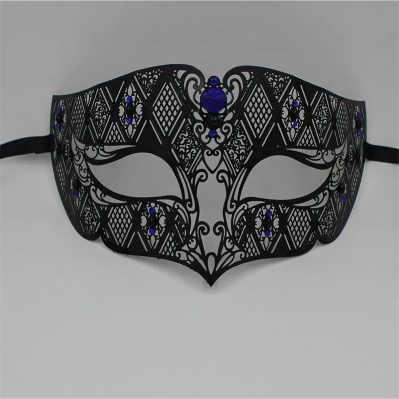 Мужские модельные туфли Венецианская маска металлическая филигрань маски для