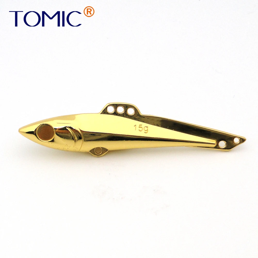 Tomic 10 шт. 15 г 20 металлическая жесткая приманка литье рыболовные приманки VIB лосось
