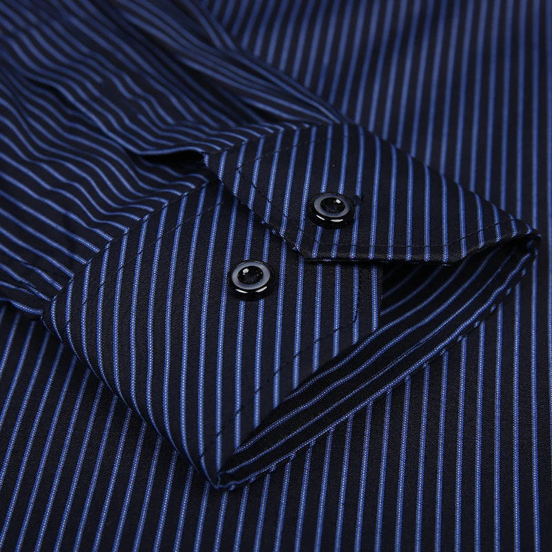 Мужская хлопковая рубашка с длинным рукавом в полоску|men brand dress shirt|mens shirtsmen shirt |