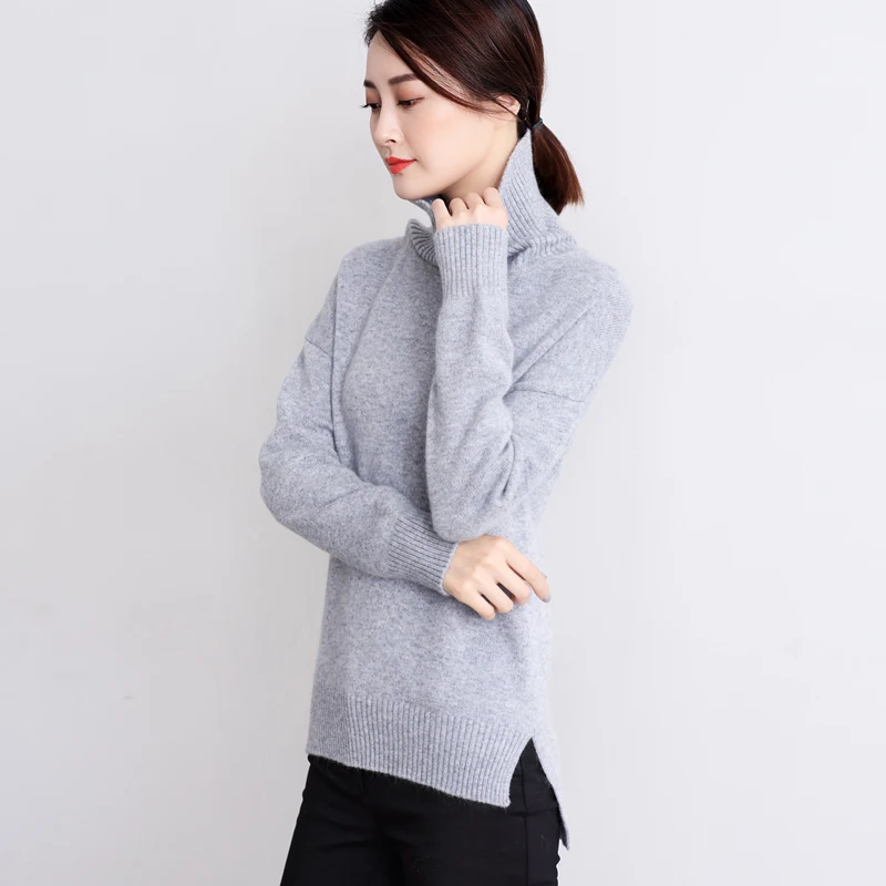 Women Sweaters And Pullovers Cashmere Sweater Women's Fashion Turtleneck Knitted Trendy Tops Ladies Autumn Winter Warm Jumpers | Женская