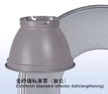Nicefoto SN-15 Studio Flash Accessories Elinchrom Standard Reflector Dish 200x138 мм Silver оборудование для студийной