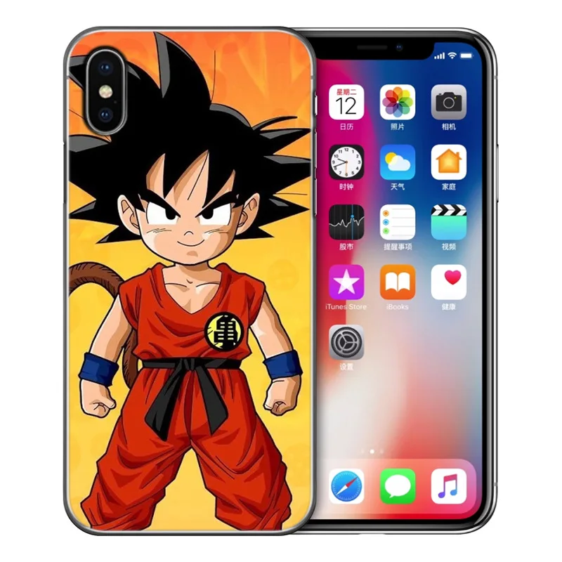 Чехол для телефона чехол iPhone 5 5S SE 6 6S 7 8 X XS Max XR Plus из мягкого ТПУ силикона Dragon Ball Goku
