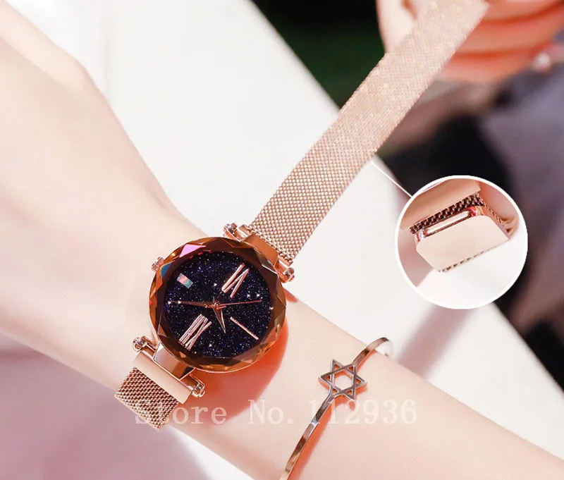 Women Watch Luxury Brand Fashion Quartz Lady Stainless Steel Bracelet watch Casual Mesh Clock montre Female mujer saati Freeship