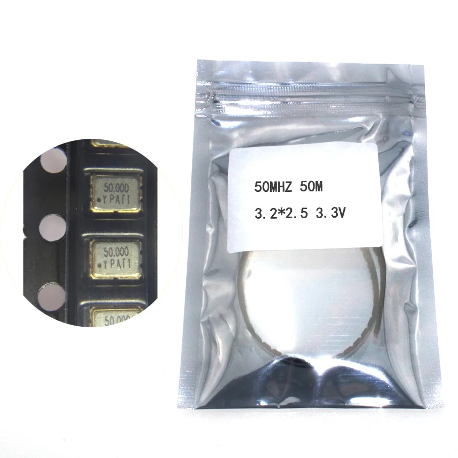 

10pcs SMD 3225 active crystal oscillator OSC 50MHZ 50M 3.2*2.5 3.3V 25PPM