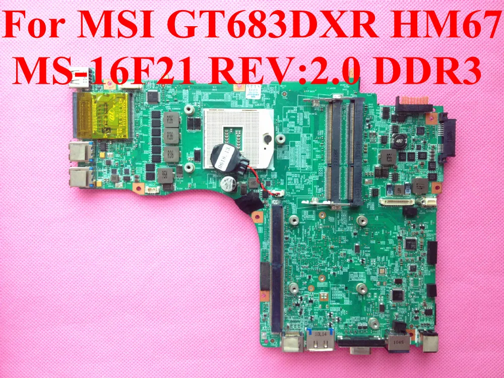 Для MSI GT683DXR Плате Ноутбука MS-16F21 REV: 2.0 Материнская Плата 100% Тестирование Идеально