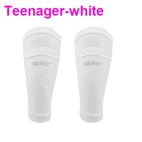 Teenager-white Футбольные Щитки Носок, ноги производительность Поддержка Футбол сжатия носки для девочек до середины икры рукава с карманом ноги рукава Футбол Поддержка носки - Цвет: Teenager-white