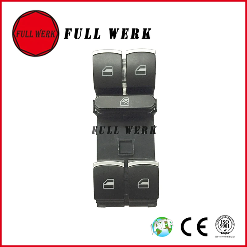 1 шт. хромированный автомобильный переключатель стеклоподъемника 5ND 959 857 для VW