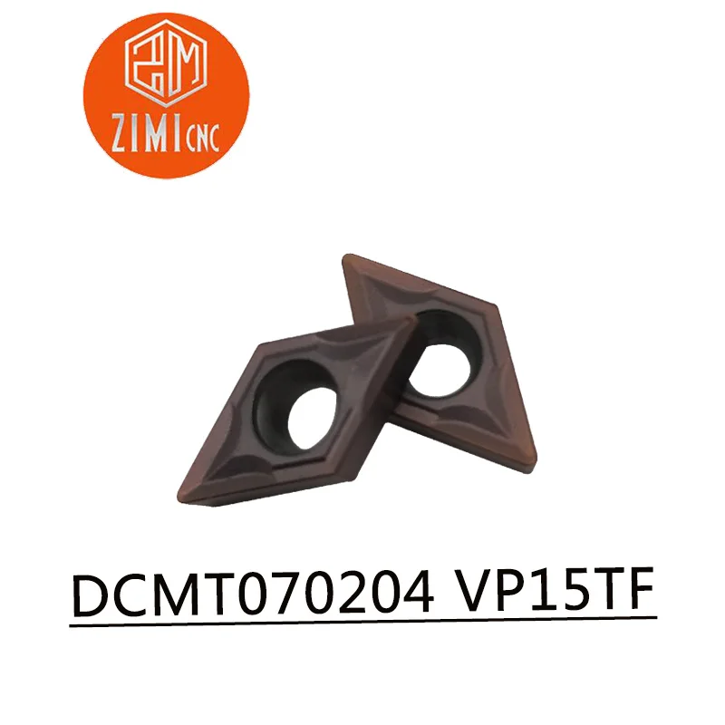 Токарные инструменты DCMT070204 VP15TF твердосплавные пластины режущий инструмент для