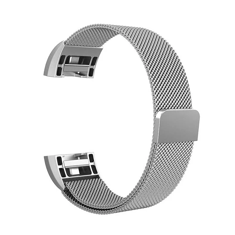 Для Fitbit Charge 2 ремешок для часов Миланская петля из нержавеющей стали сменный