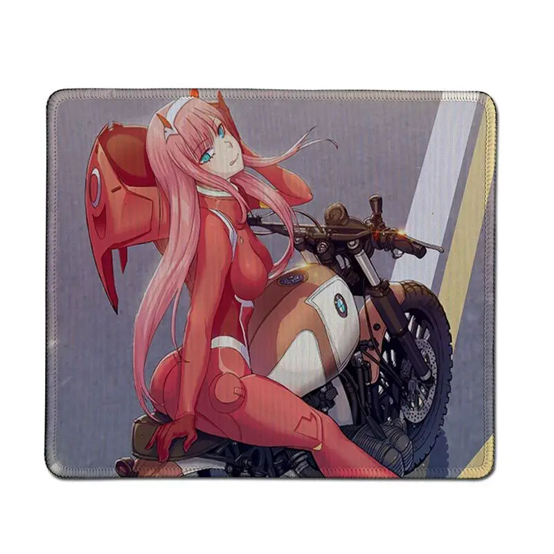Lock Edge20x25cm Игровой коврик для мыши Maiya Zero Two Darling in FranXX из натурального каучука, Настольный коврик, версия скорости/управления, большой игровой коврик для мыши - Цвет: Lock Edge20x25cm