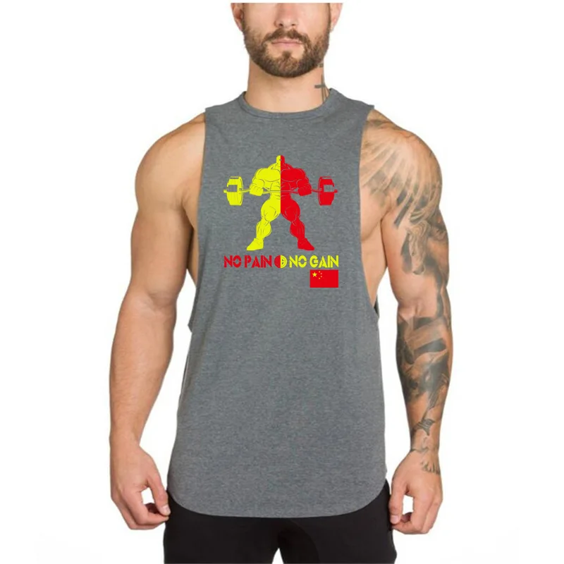 Майка Muscleguys без боли усиления Мужская одежда для бодибилдинга майка мышц фитнеса