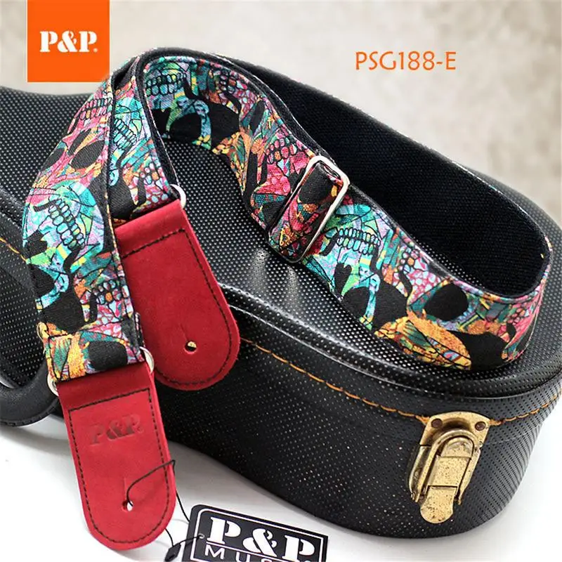 Ремень P &amp из хлопка + креативная парусиновая печать кожаный конец 135-150 см