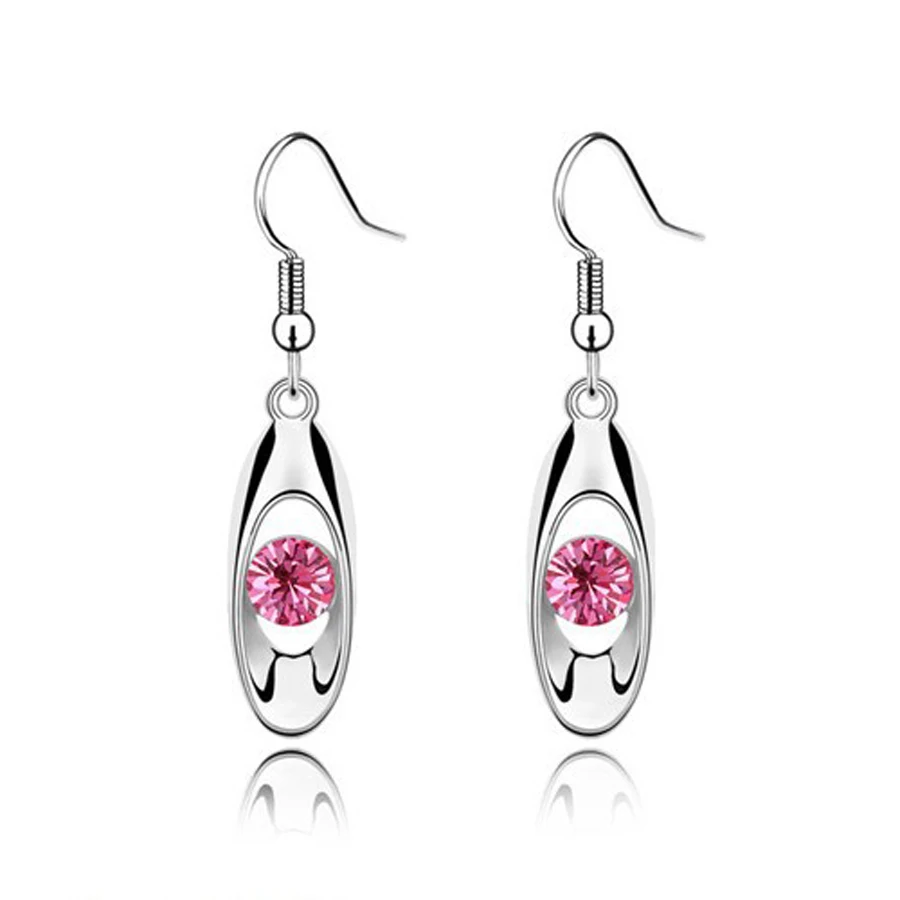 2016 посеребренные серьги с каплями воды изысканные ювелирные изделия модные для