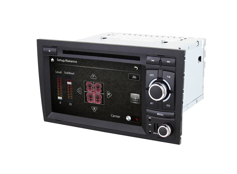 7 дюймовый автомобильный DVD плеер 2 Din для AUDI A4 2002 2008 с GPS навигацией стерео радио RDS