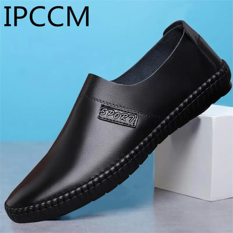 2019 Spring New Product British Leather Leisure Comfortable Deodorant Soft Men's Beans Shoes | Обувь