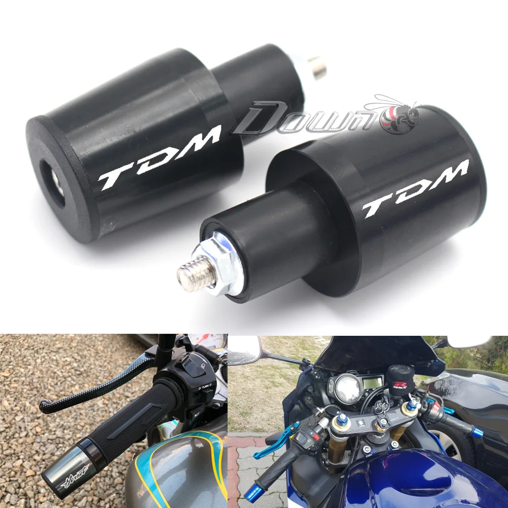 

For YAMAHA TDM 850 TDM850 TDM 900 TDM900 Motorcycle Accessories 7/8'' 22MM Handlebar Grips Handle Bar Cap End Plugs