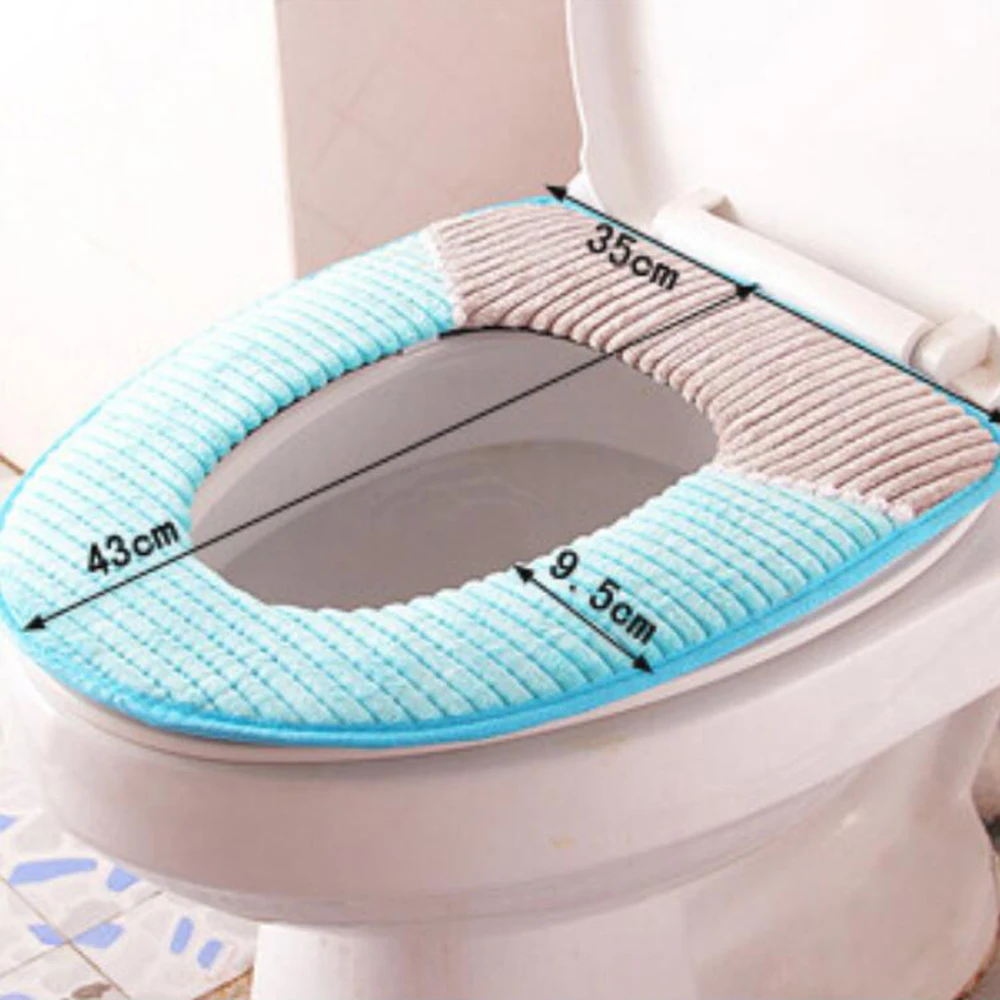

Bathroom Toilet Seat Washable Soft Warmer Mat Cover Pad Cushion For Bathroom Hot Sale 43cm*35cm Toilet Seat Cover 10150B