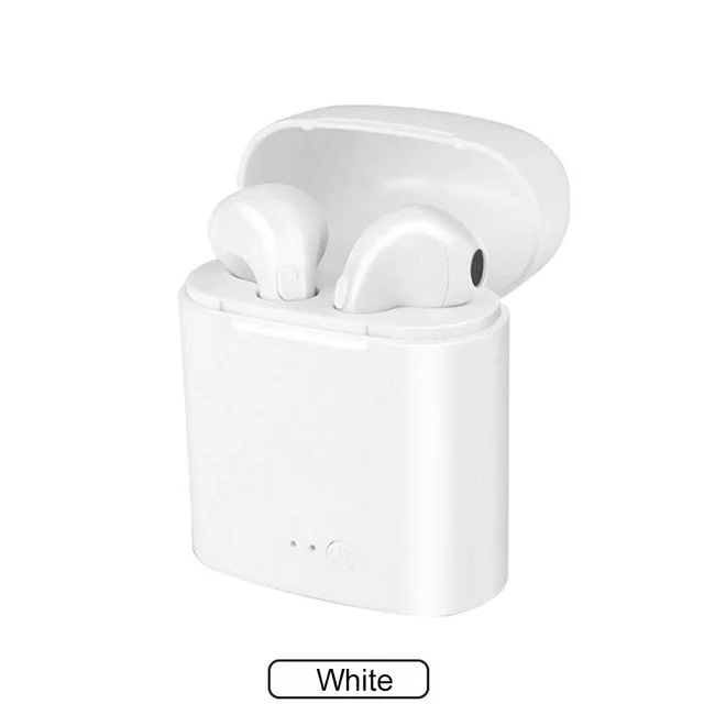 Double white TWS Bluetooth наушники Handfree гарнитура беспроводные наушники спортивные беспроводные наушники стерео fone Auriculares с зарядной коробкой - Цвет: Double white