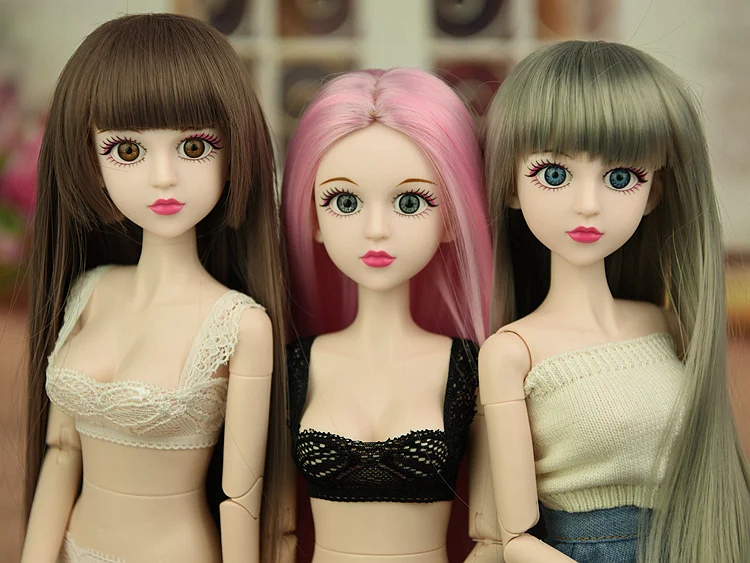 2018 Новинка 1/4 Обнаженная кукла Синьи/Оригинальная 3D глаза с макияжем двойной