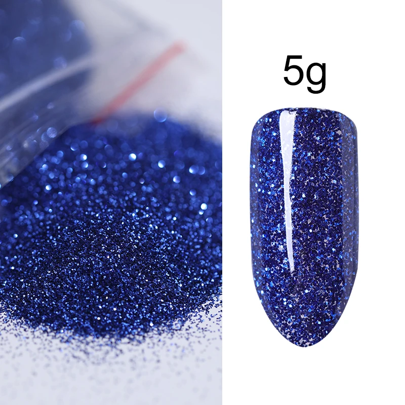 5 г розовый фиолетовый Серебряный Блестящий Порошок для Ногтей Красочная