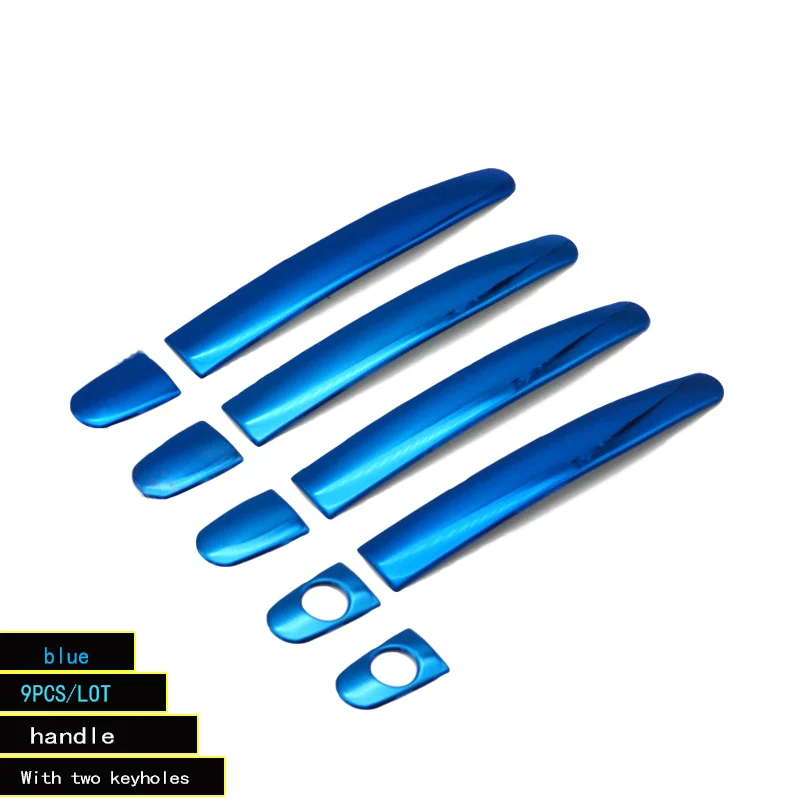 Накладка на дверную ручку автомобиля хромированная декоративная наклейка из