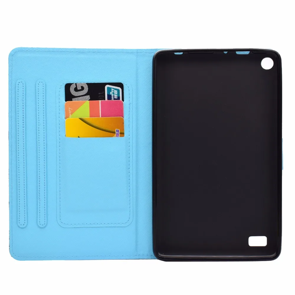 Модный цветочный чехол для Amazon Fire 7 2015 5-го поколения окрашенная искусственная