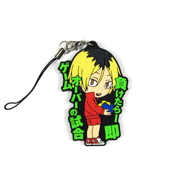 Кошмарным аниме брелок Oikawa Tooru Kozume Kenma Kuroo Tendo Сатори Koutarou Хината каучуковый
