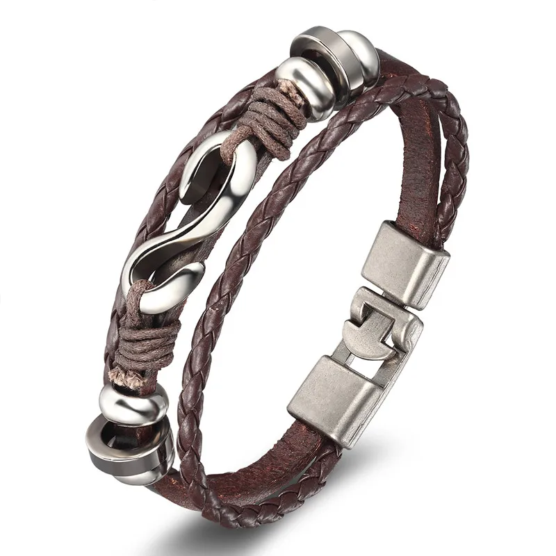 Mens Womens Strands Leather Friendship Bracelet Lucky Spade Straight 1892 Poker Handmade Charm Jewelry Accessories | Украшения и