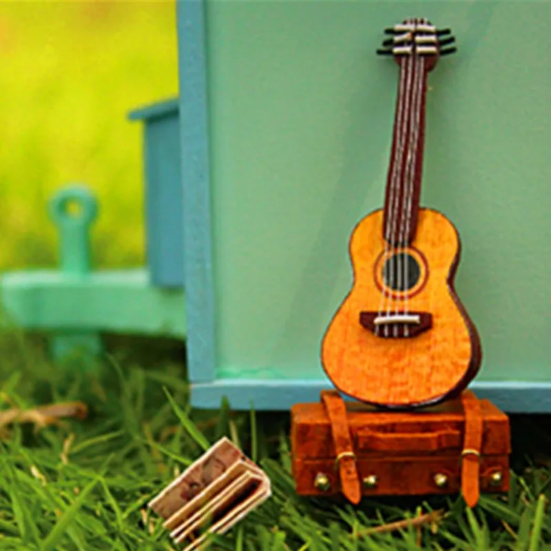 Туристический фургон DIY тур по времени деревянный кукольный домик Миниатюрный
