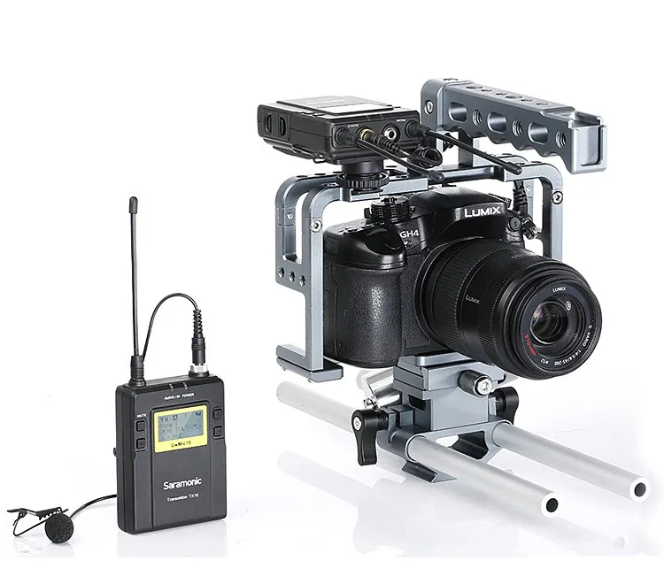 Saramonic UwMic9(RX9+ TX9) вещания UHF Беспроводной петличный микрофон системы для dslr камеры видеокамеры