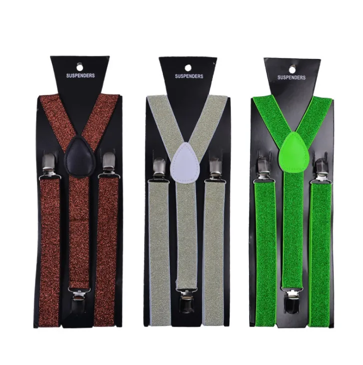 100 шт Взрослый чистый задний ремень Блестящий шелковый пружинный тройной зажим