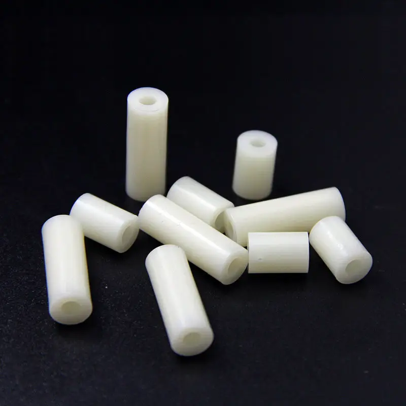 Винты M3 из АБС пластика 100 шт. Круглые прокладки белые нейлоновые без резьбы