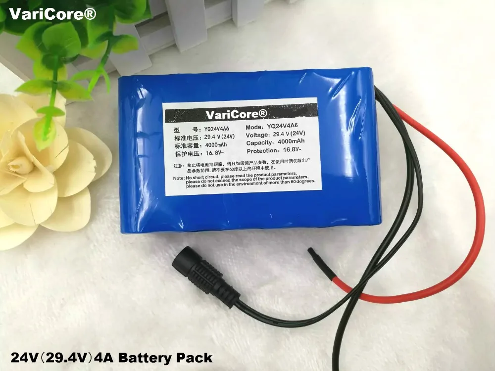 Литий ионный аккумулятор VariCore 24 В 18650 4Ah 7S2P 29 4 в 4000 мАч для электрического