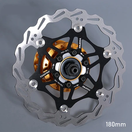 180mm black Велосипедный дисковый тормоз 160 мм 180 мм Сверхлегкий охлаждающий Горный Дорожный велосипед гидравлический плавающий тормозной диск роторы велосипедные части - Цвет: 180mm black