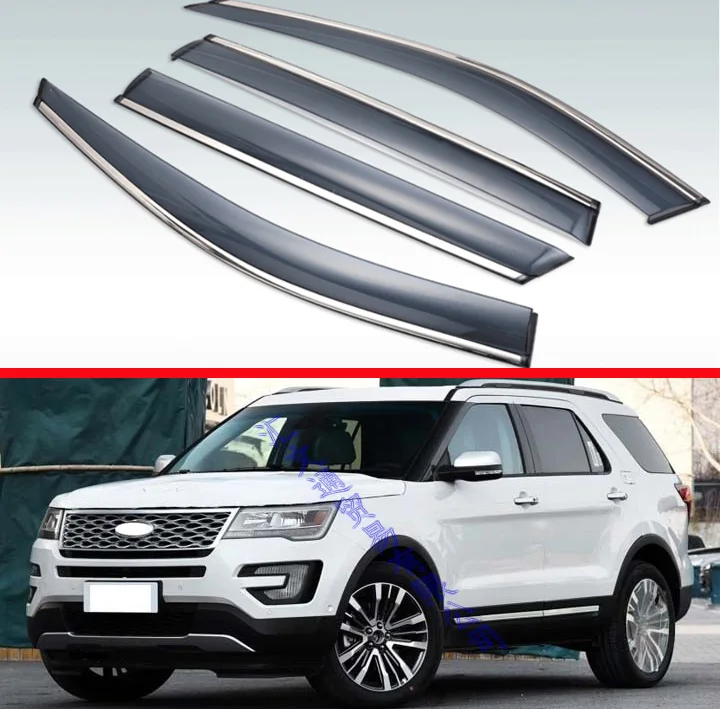 Для Ford Explorer 2013 2014 2015 2016 2017 2018 Пластик внешний козырек Vent Оттенки окна Защита от