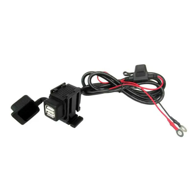 Waterproof Dual USB 12V Motorcycle Handlebar Phone Power Charger Outlet Socket | Автомобили и мотоциклы