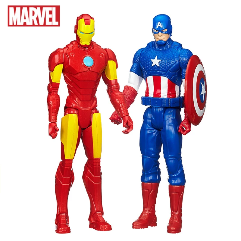 Оригинальный 28 см Marvel Мститель супер герой Капитан Америка Железный Тор Титан