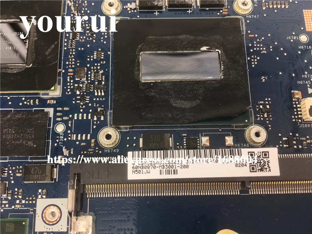 N501JW материнская плата GTX960M i7 cpu REV 2 1 Для ASUS UX501J UX50J для ноутбука | Компьютеры и офис