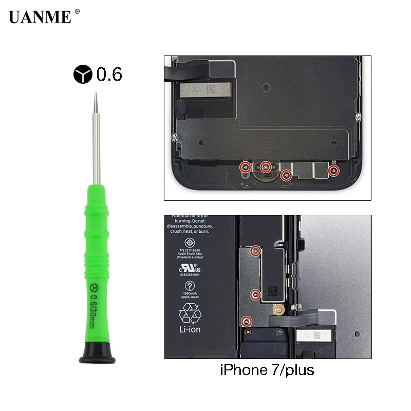 Набор инструментов для разборки UANME 8 in1открытие набор iPhone X 7 6 Samsung отвертка