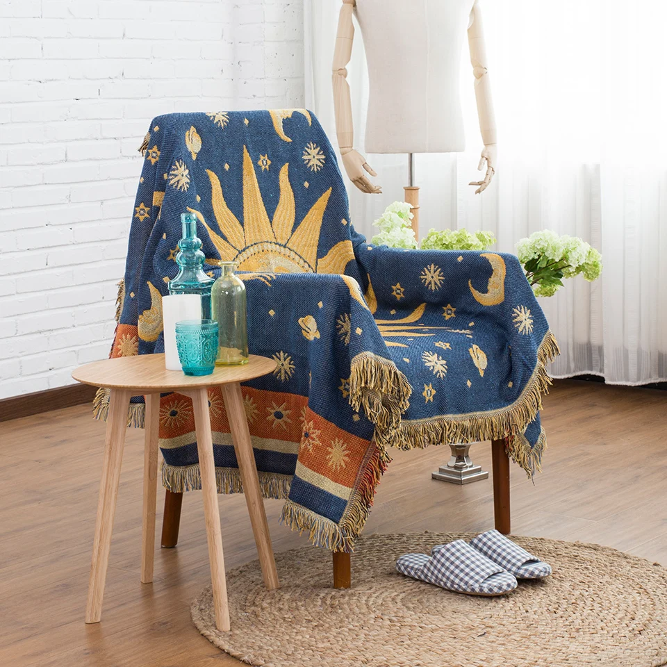 Теплое декоративное покрывало для дивана кровати путешествий прямоугольные