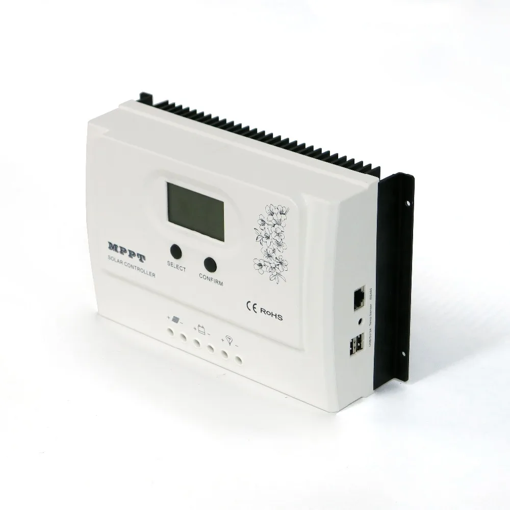 50A MPPT контроллер солнечного заряда DC 12V 24V автоматический регулятор батареи с WIFI