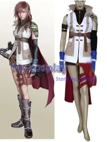 

Anime Final Fantasy Cosplay - Absolutely 1:1 Replica Final Fantasy XIII Women's Performance Costume Cosplay Costume Freeshipping