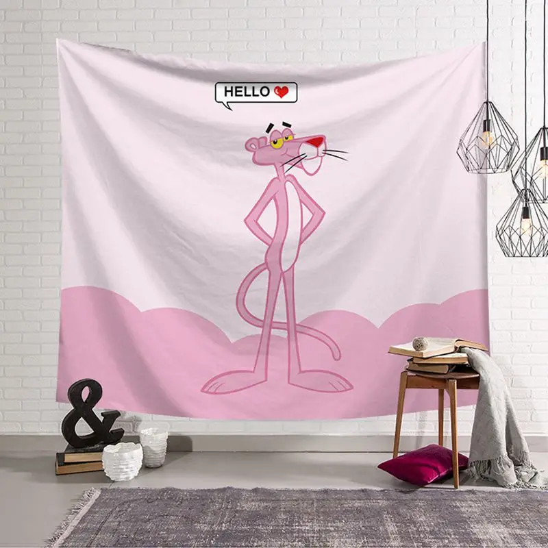 Cartoon Animal Rabbit Whale Tapestry Wall Hanging Rectangle Decorative Polyster Blankets Beach Towel Yoga Mat | Дом и сад