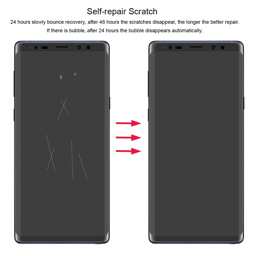 Transparent Back&ampFront Screen Protector For Samsung Note9 S9Plus S8 Full Cover Soft Hydrogel Invisible S10e S10 Plus | Мобильные