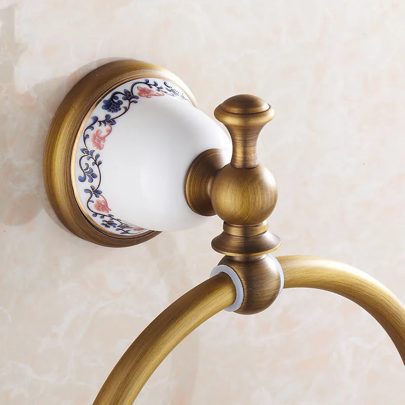 Кольцо для полотенец декоративное Латунное ванной комнаты XL-3307 | Обустройство