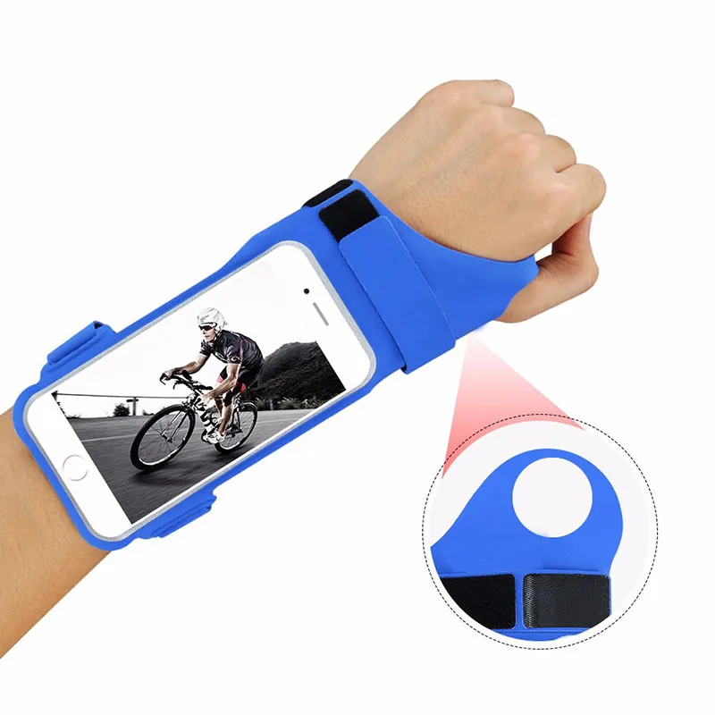 With Card Holder Slot Headphone Reflective Running Arm Wristband Smartphone Foreband Bag Case | Спорт и развлечения